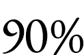 90%