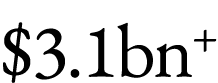 $3.1bn+